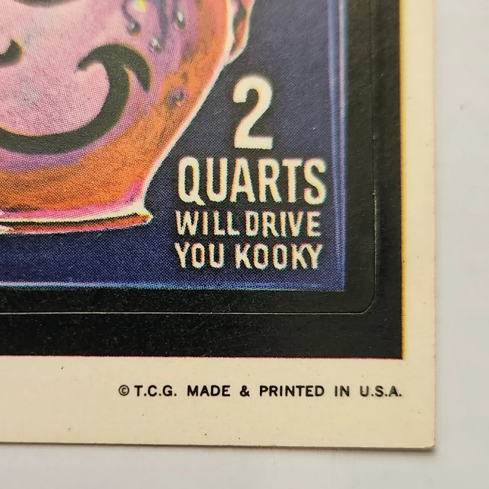 🥤 Vintage 1973 Wacky Packages Sticker - 